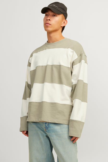 Sweat col O Beige - ORIGINALS BY JACK & JONES
