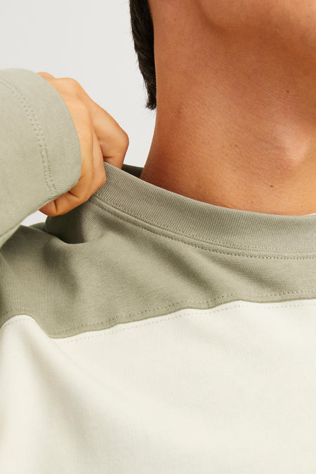 Sweat col O Beige - ORIGINALS BY JACK & JONES