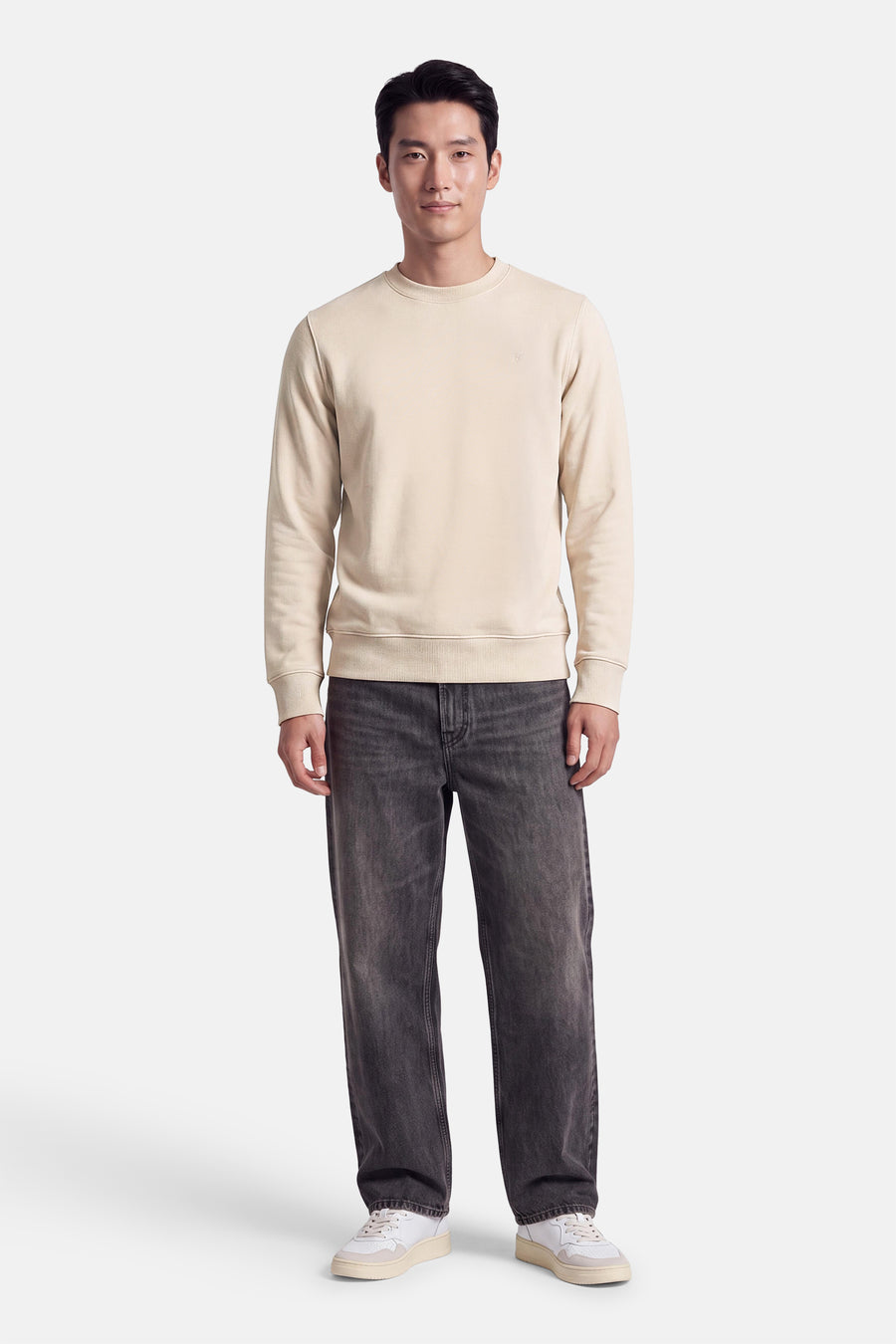 Sweater O-hals - beige