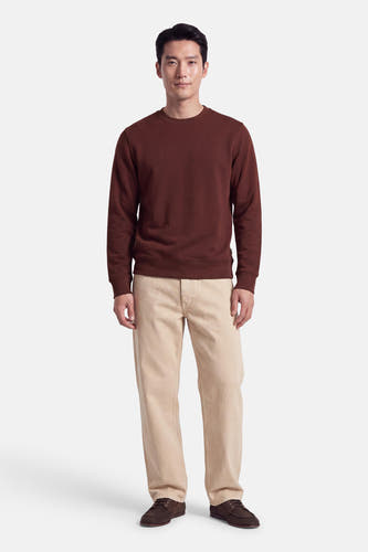 Sweater O-hals - bruin