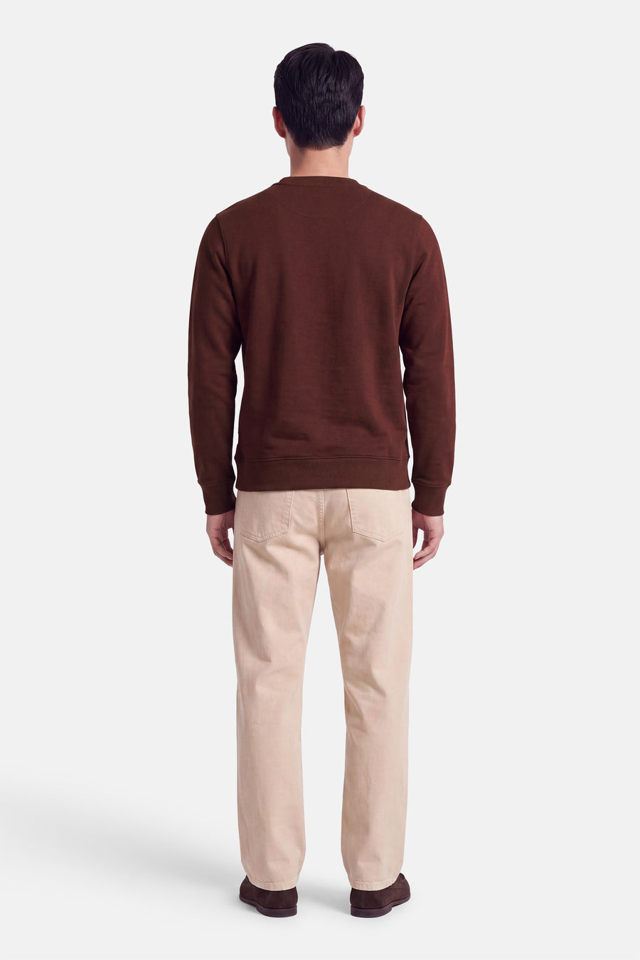 Sweater O-hals - bruin