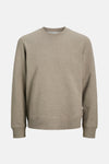 Sweater met ronde hals Beige - PREMIUM by JACK & JONES