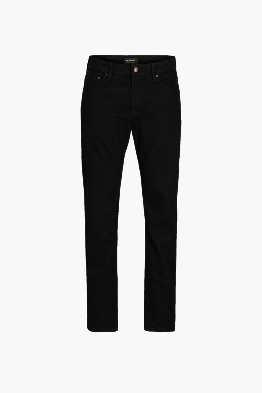 Jean fuselé noir de JACK & JONES JEANS INTELLIGENCE, uni et avec des poches classiques.
