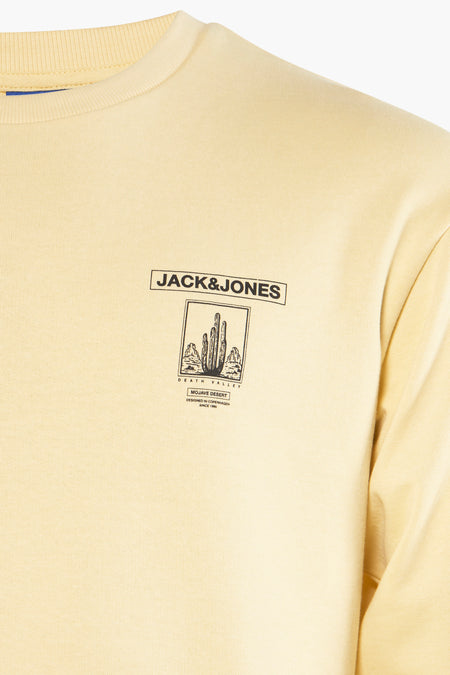 Sweat col O Beige - ORIGINALS BY JACK & JONES