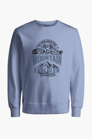 Sweat col O Denim - PREMIUM BLUE by JACK & JONES