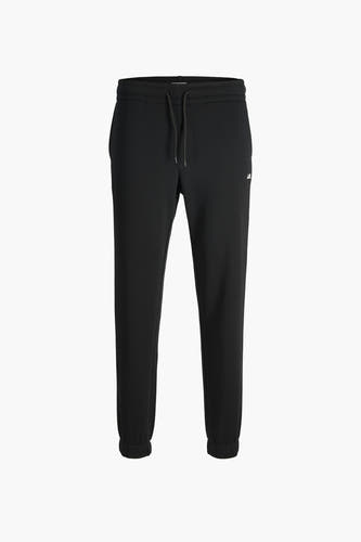 Zwarte joggingbroek van JJREBEL met een trekkoord in de taille en een klein logo op het been.
