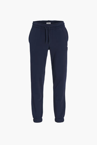 Pantalon de jogging bleu JJREBEL, avec cordon de serrage et bords élastiques aux chevilles.