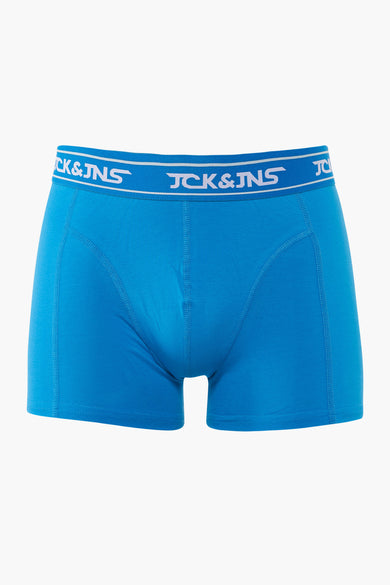 Boxer short bleu d'ACCESSORIES BY JACK & JONES avec une ceinture élastique à logo de marque.