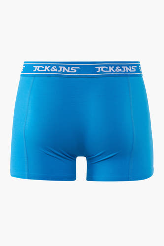 Blauwe boxershort van ACCESSORIES BY JACK & JONES met een witte logoband.