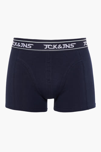 Blauwe boxershort van ACCESSORIES BY JACK & JONES, met een elastische tailleband met logo.