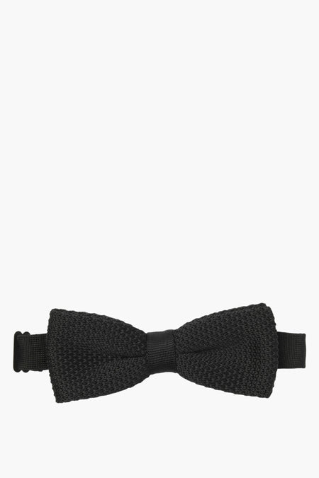 Bandeau noir d'ACCESSORIES BY JACK & JONES, avec une texture tricotée et une bande ajustable.