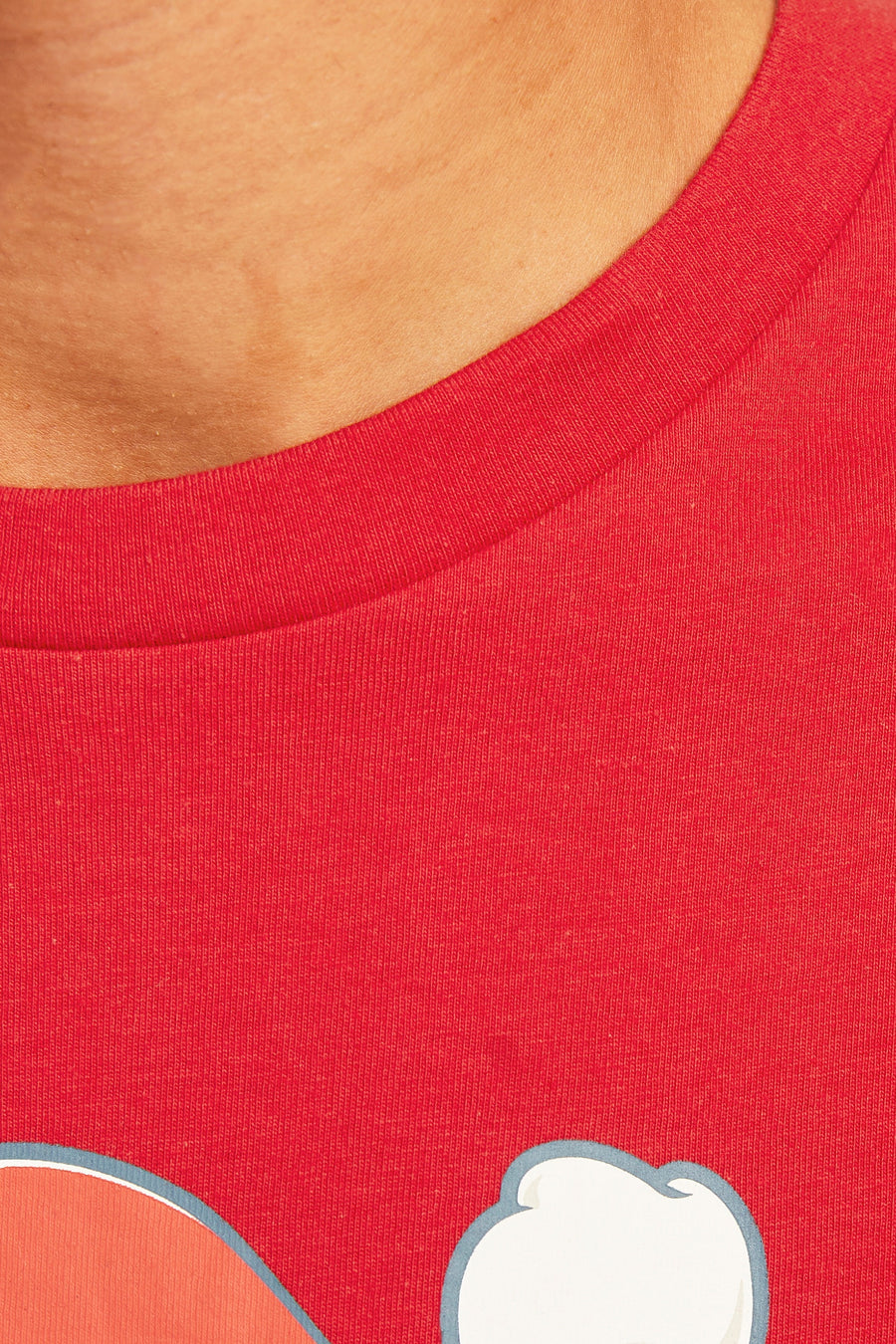 Rood T-shirt met korte mouwen van ORIGINALS BY JACK & JONES, met een ronde halslijn en een grafische print.
