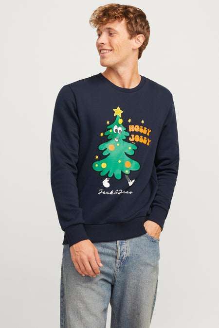 Sweater met ronde hals Blauw - ORIGINALS BY JACK & JONES