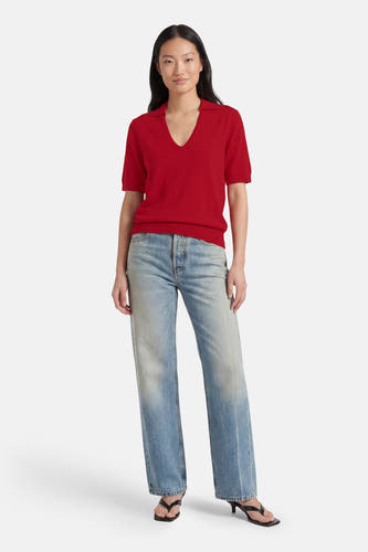 Polo met korte mouwen - rood