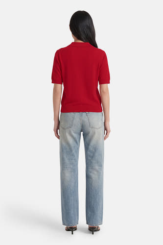 Polo met korte mouwen - rood