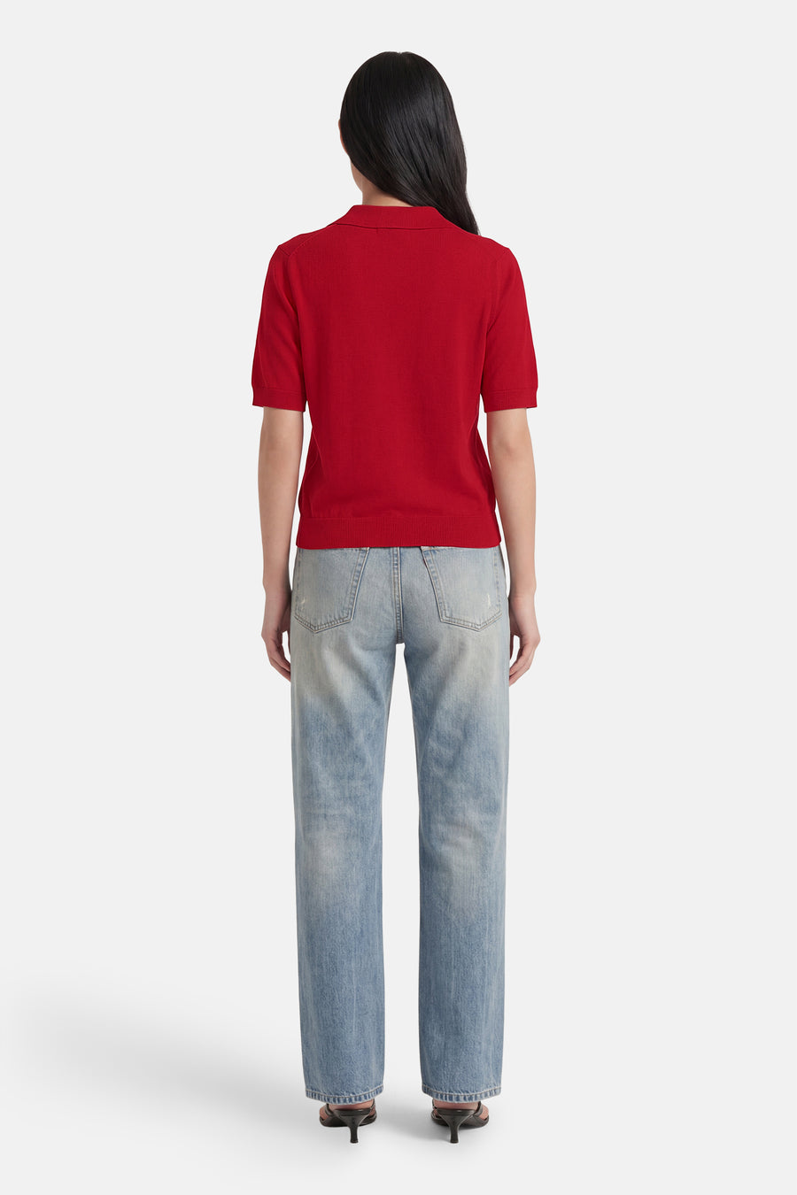 Polo met korte mouwen - rood