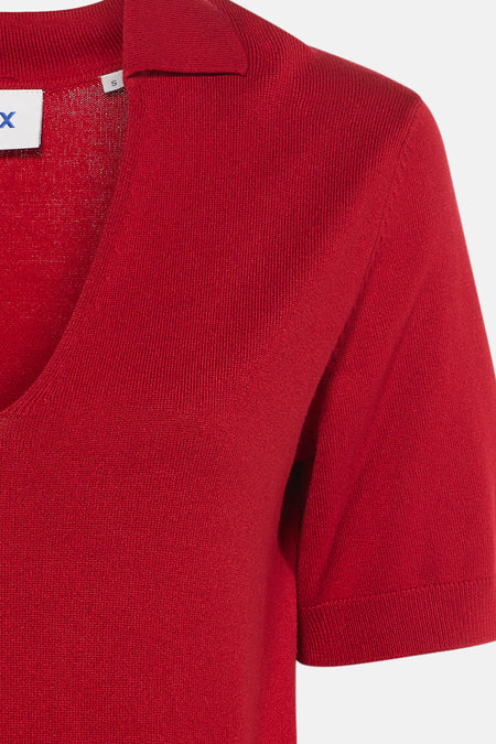 Polo met korte mouwen - rood