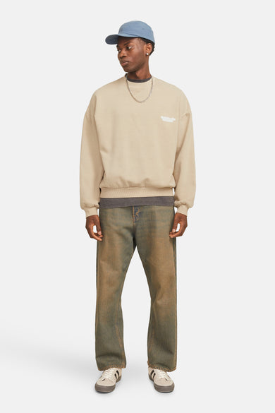 Sweat col O Beige - ORIGINALS BY JACK & JONES