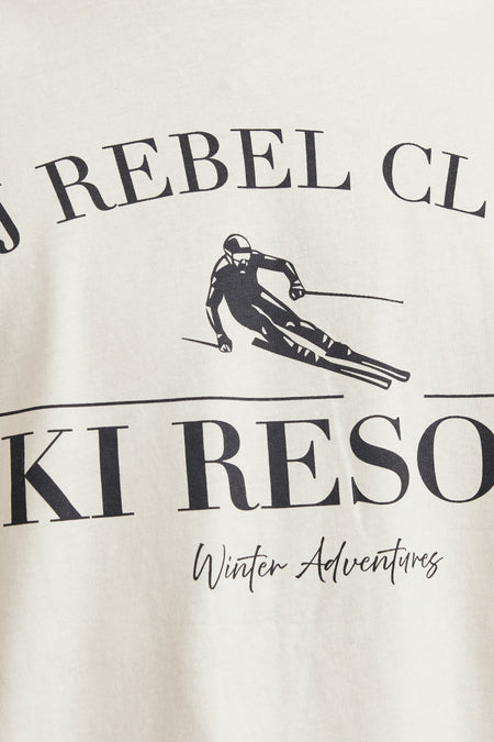 T-shirt (manches courtes) Beige - JJREBEL