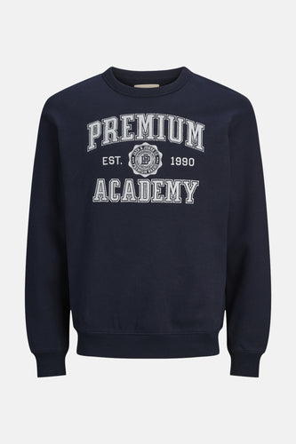 Sweater met ronde hals blauw - PREMIUM BLUE by JACK & JONES