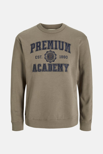 Sweater met ronde hals bruin - PREMIUM BLUE by JACK & JONES