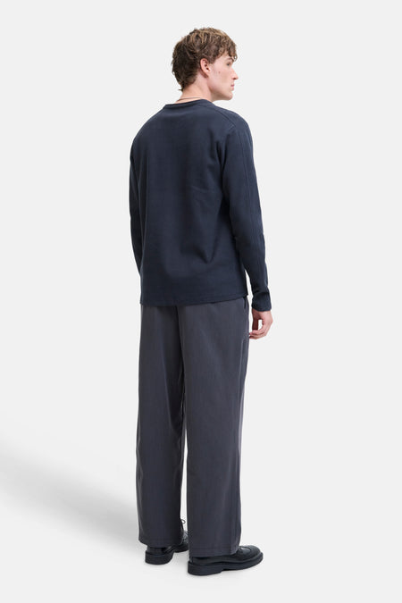 T-shirt met lange mouwen - Donkerblauw