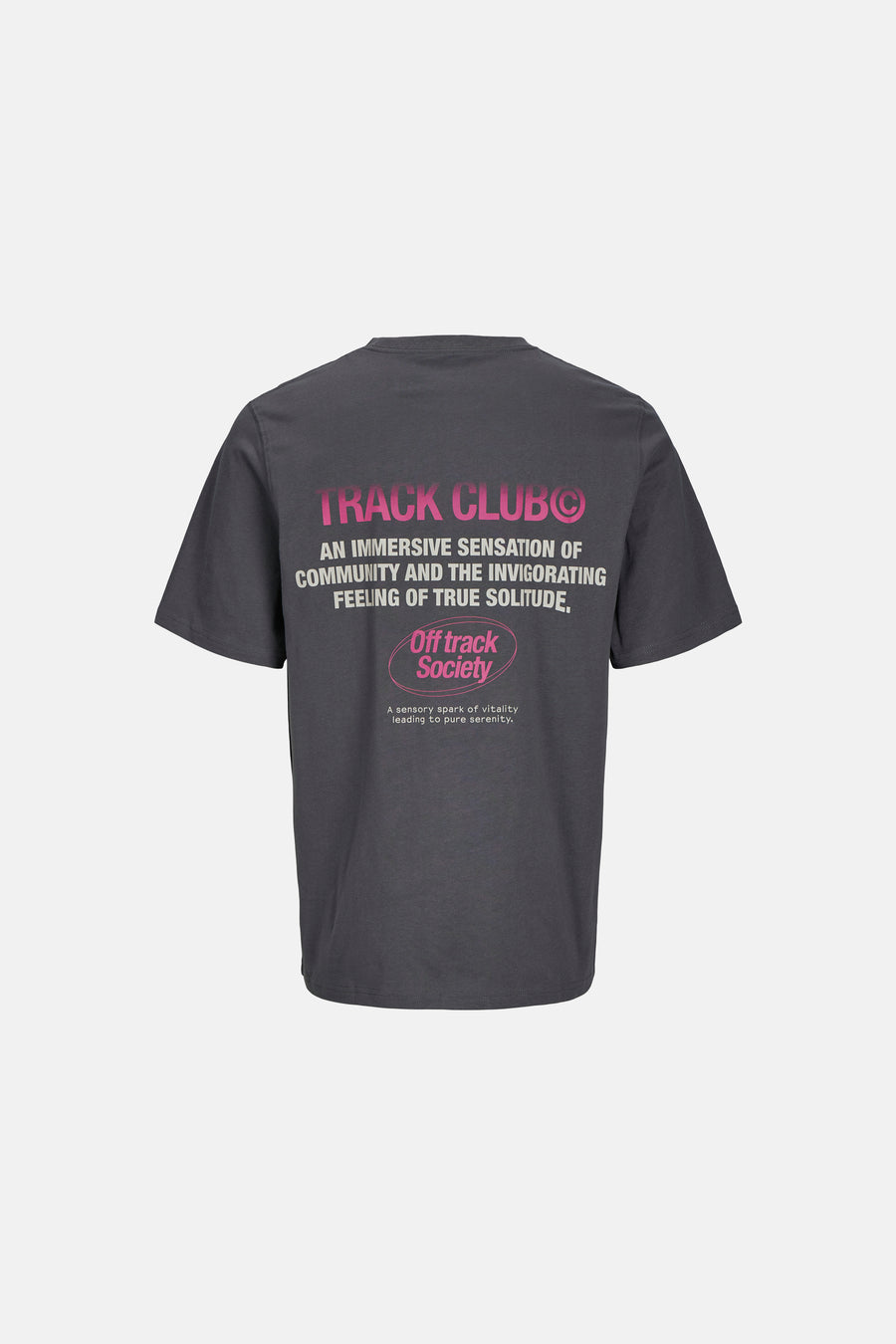 Paars T-shirt met korte mouwen van CORE by JACK & JONES, met tekstprint op de rug.