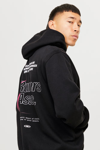 Sweater met kap zwart - CORE BY JACK & JONES - CORE BY JACK & JONES