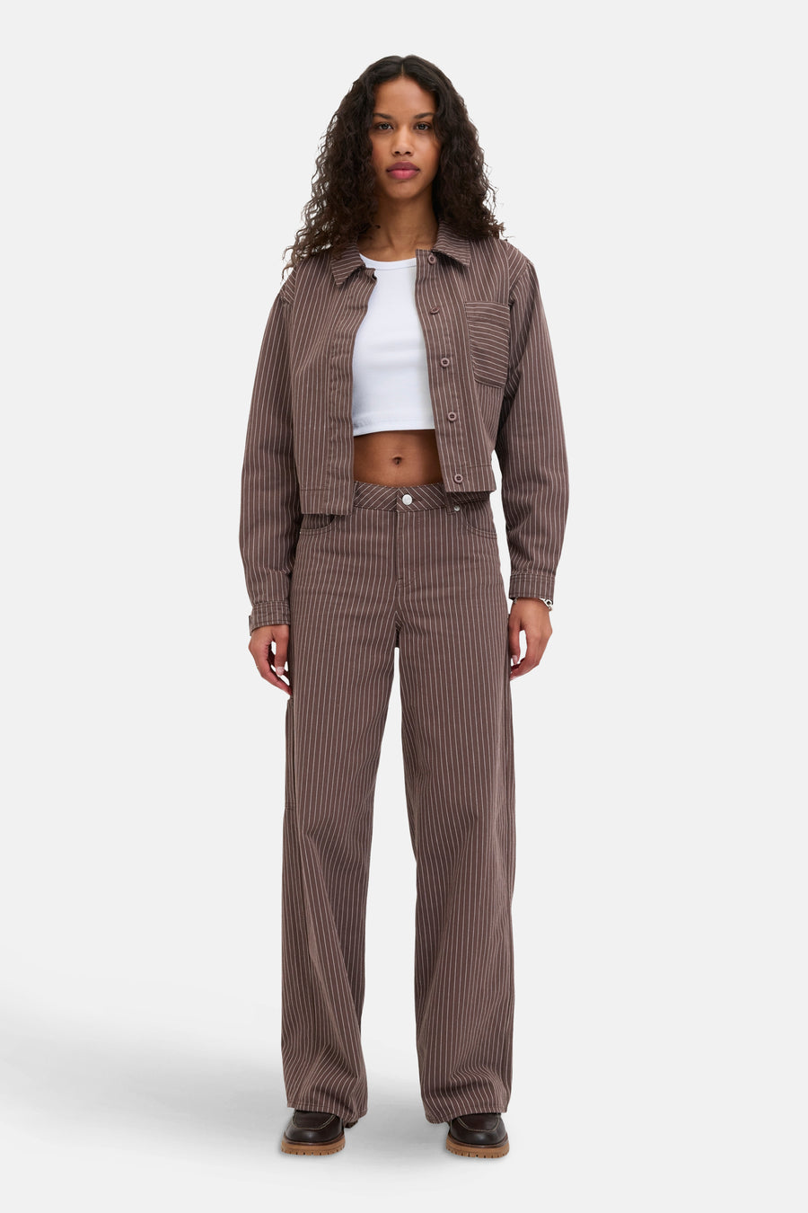 Hemd met lange mouwen - bruin - JJXX