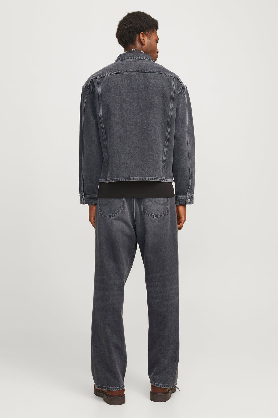 Jeans wide dark grey denim - JACK & JONES JEANS INTELLIGENCE - JACK & JONES JEANS INTELLIGENCE