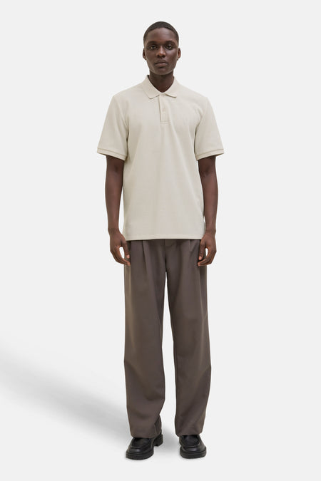 Polo met korte mouwen - beige