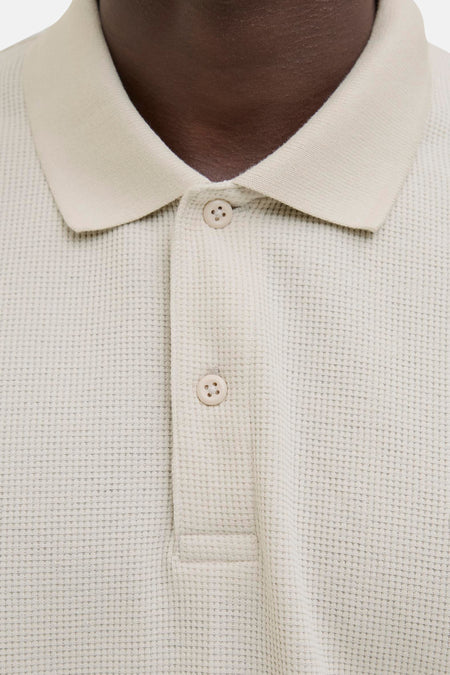 Polo met korte mouwen - beige