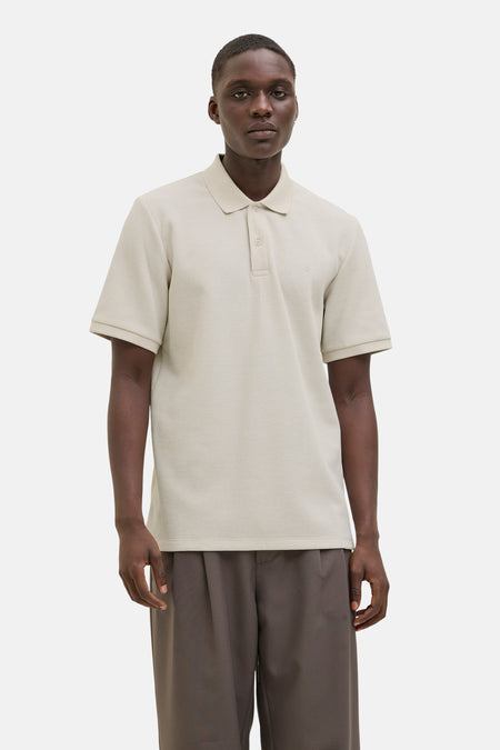 Polo met korte mouwen - beige
