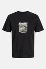JCOALPHA PRINT TEE SS CREW NECK FST