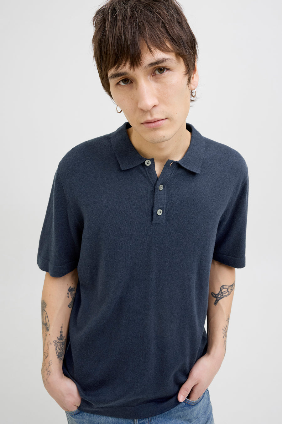 Polo met korte mouwen - blauw - PREMIUM by JACK & JONES