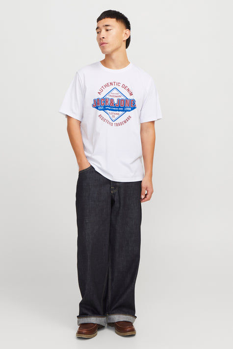 T-shirt (korte mouwen) Wit - ORIGINALS BY JACK & JONES
