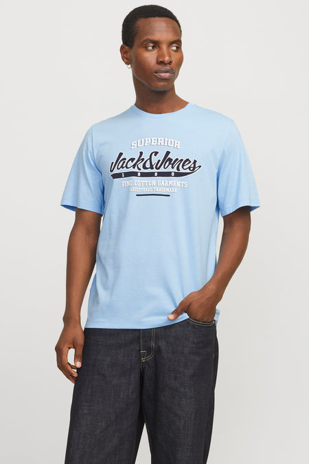 T-shirt (korte mouwen) blauw - ORIGINALS BY JACK & JONES