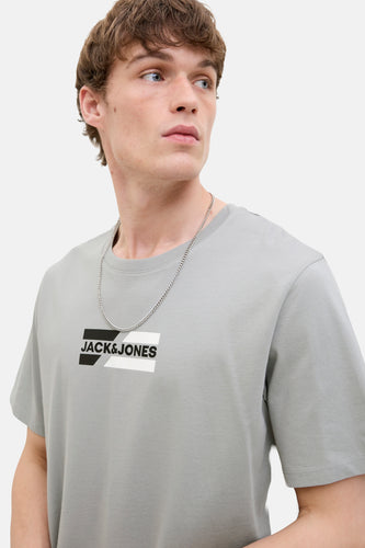 T-shirt à manches courtes - gris - CORE BY JACK & JONES