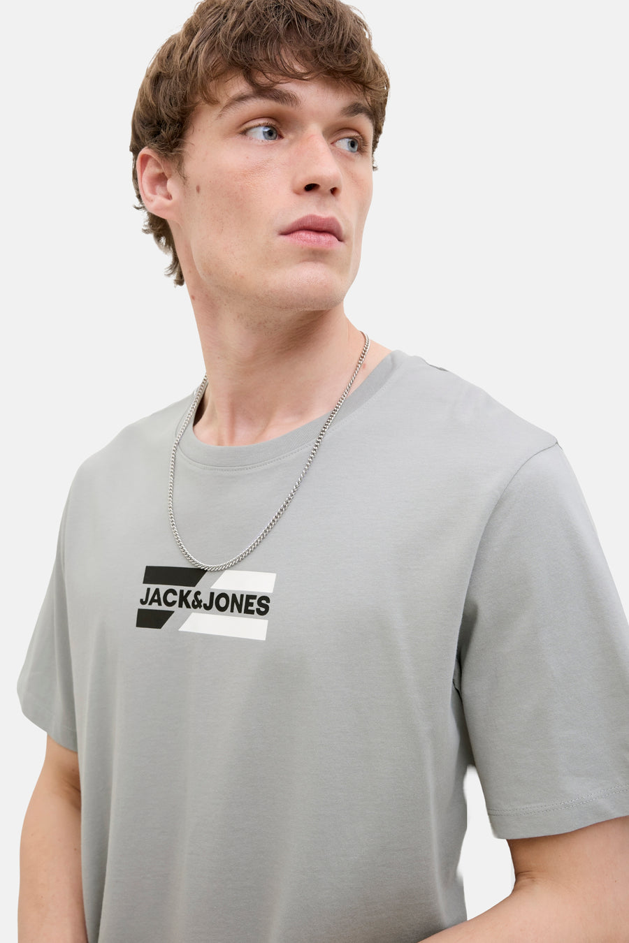 T-shirt à manches courtes - gris - CORE BY JACK & JONES