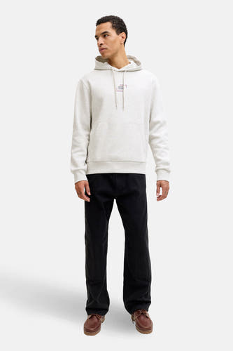Gilet écru avec capuche de CORE BY JACK & JONES, avec cordons et une poche à l'avant.