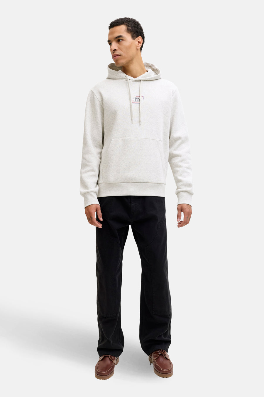 Sweat à capuche Écru - CORE BY JACK & JONES