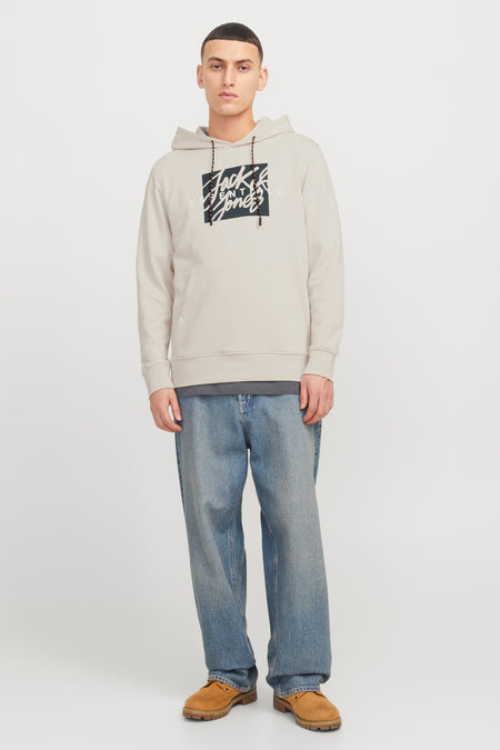 Sweat à capuche Écru - ORIGINALS BY JACK & JONES