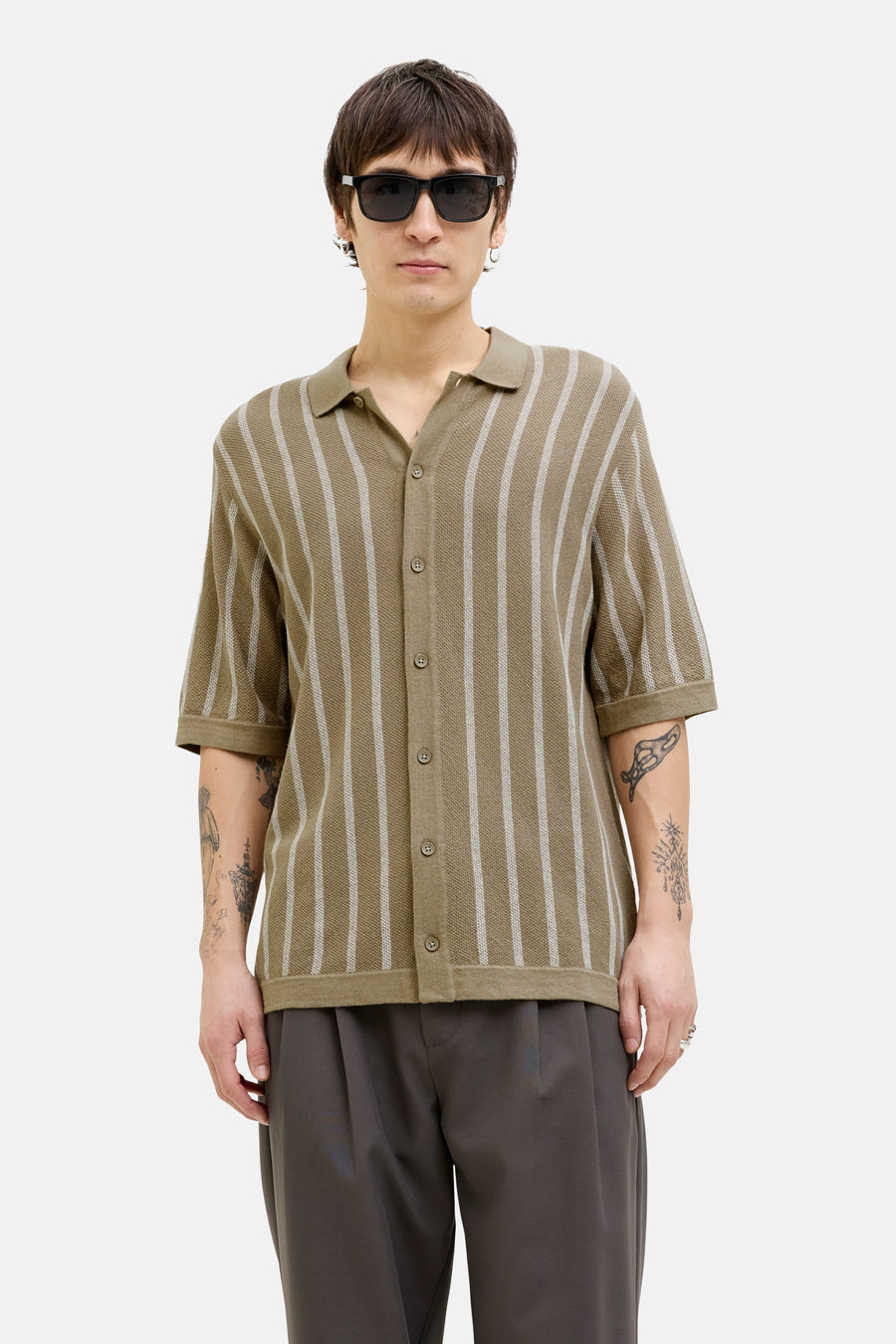 Polo met korte mouwen - Kaki - PREMIUM BLUE by JACK & JONES - 1