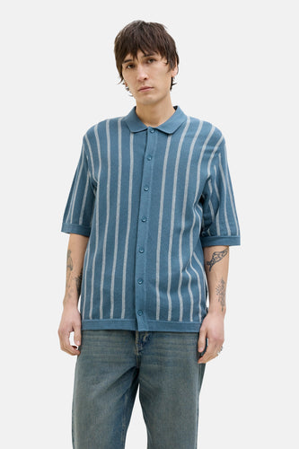 Polo met korte mouwen - blauw