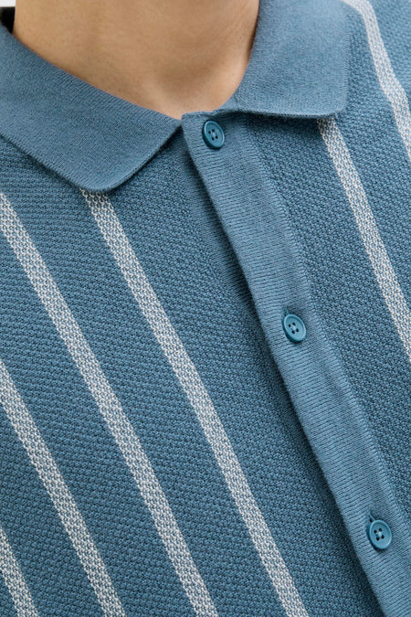 Polo met korte mouwen - blauw