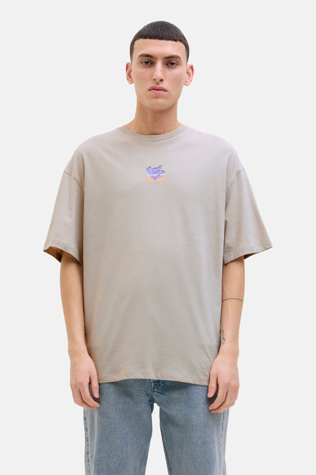 T-shirt (korte mouwen) Beige - ORIGINALS BY JACK & JONES