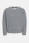 Pull met ronde hals - blauw