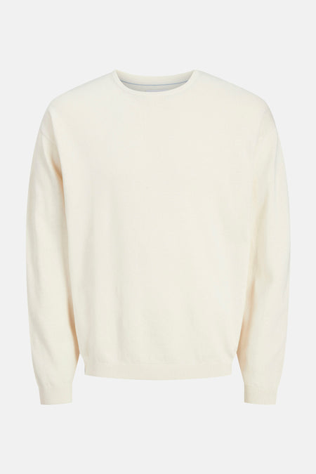 Trui met ronde hals Ecru - PREMIUM BLUE by JACK & JONES