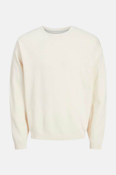 Trui met ronde hals Ecru - PREMIUM BLUE by JACK & JONES