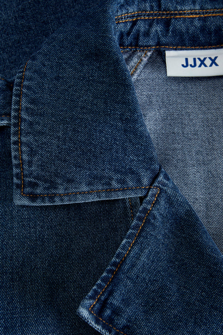 JXCARLIE SHORT LS DENIM TRENCHCOA DNM SN